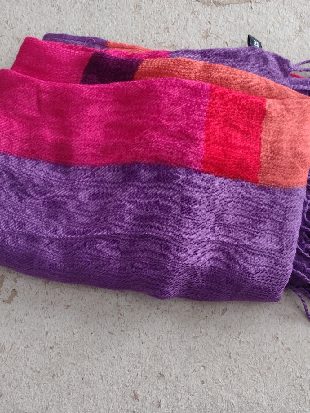 Colorblock Long Womens Scarf